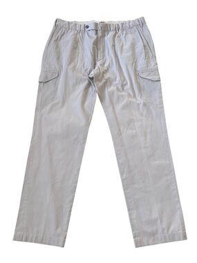 GTA Men's  Cargo Pants Stone Size 36 Cotton Slim Fit
